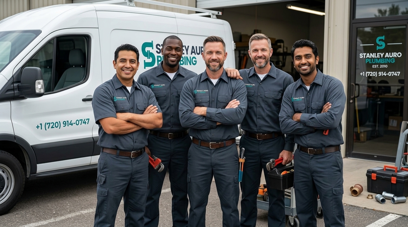 Stanley Auro Plumbing full professional plumbing team photo — Aurora CO emergency plumbers